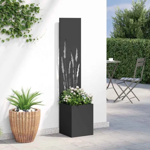 Privatnost u vrtu Crna 32 x 32 x 150 cm Hladno valjana čelična - Crna Pšenica 32 cm Cijena