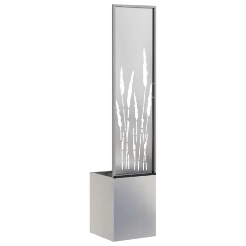 Privatnost u vrtu Srebrna 32 x 32 x 150 cm Nehrđajući čelik - Nehrđajući čelik Pšenica 32 cm Cijena