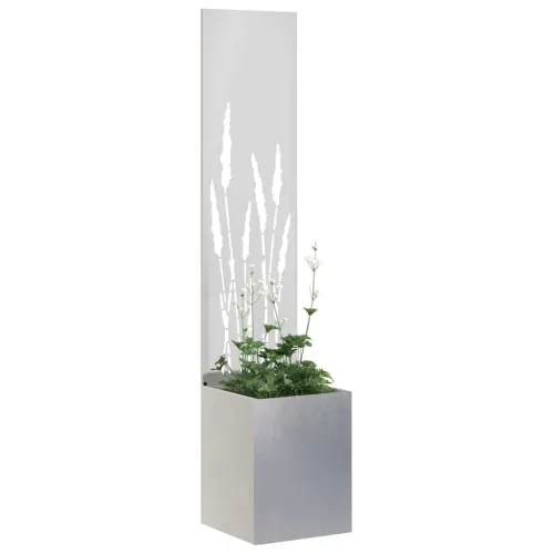 Privatnost u vrtu Srebrna 32 x 32 x 150 cm Nehrđajući čelik - Nehrđajući čelik Pšenica 32 cm Cijena