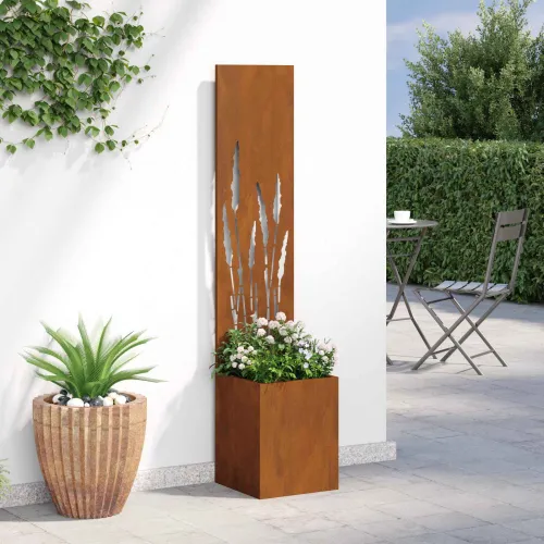 Privatnost u vrtu Rezbarija Rđa 32 x 32 x 150 cm - Otporni čelik Pšenica 32 cm Cijena