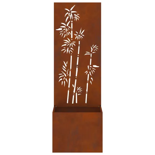 Privatnost u vrtu Cvjetni Rđa 50 x 32 x 150 cm Otporni čelik - Otporni čelik bambus 50 cm Cijena
