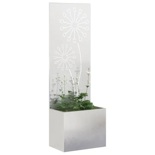 Privatnost u vrtu Srebrna 50 x 32 x 150 cm Nehrđajući čelik - Nehrđajući čelik Maslačak 50 cm Cijena