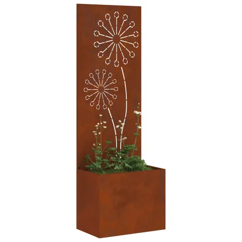 Privatnost u vrtu Rezbarija Rđa 50 x 32 x 150 cm Otporni čelik - Otporni čelik Maslačak 50 cm Cijena