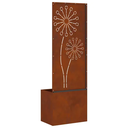 Privatnost u vrtu Rezbarija Rđa 50 x 32 x 150 cm Otporni čelik - Otporni čelik Maslačak 50 cm Cijena