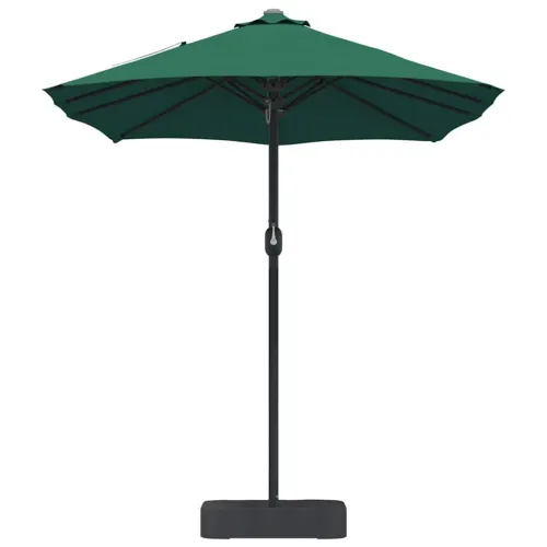 Vrtni suncobran Zelena 385 x 209 x 244 cm Poliester i čelik - Zelena Cijena