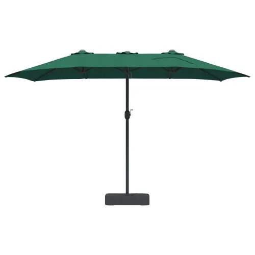 Vrtni suncobran Zelena 385 x 209 x 244 cm Poliester - Zelena Cijena