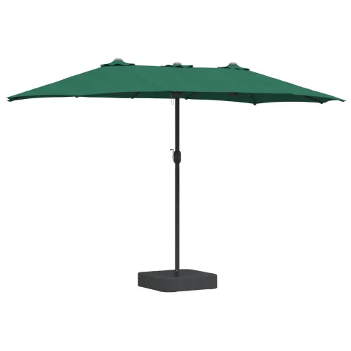 Vrtni suncobran Zelena 385 x 209 x 244 cm Poliester - Zelena Cijena