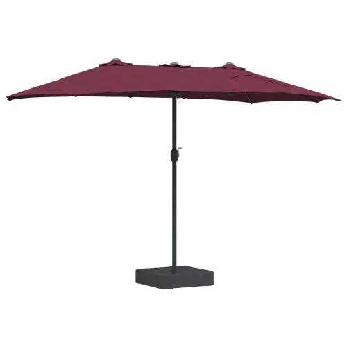 Vrtni suncobran Bordeaux Crvena 385 x 209 x 244 cm Poliester - Bordo crvena Cijena