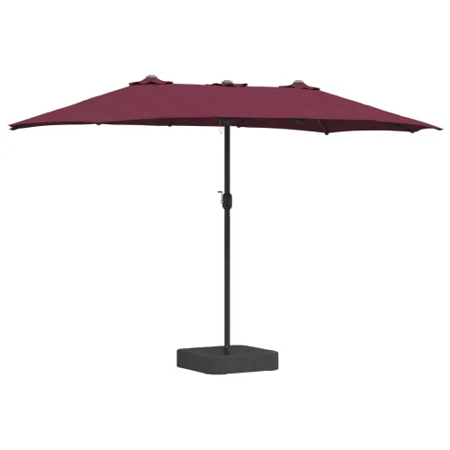 Vrtni suncobran Bordeaux Crvena 385 x 209 x 244 cm Poliester - Bordo crvena Cijena