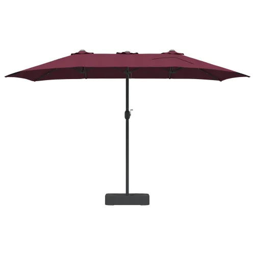 Vrtni suncobran Bordeaux Crvena 385 x 209 x 244 cm Poliester - Bordo crvena Cijena