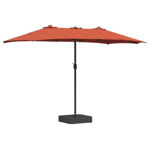 Vrtni suncobran Terakota 385 x 209 x 244 cm Poliester - Terakota Cijena