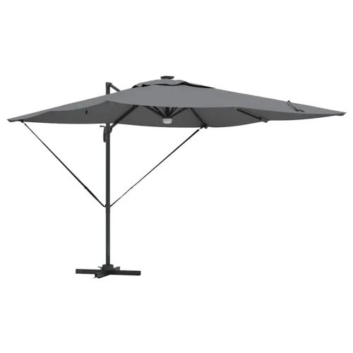 Roma Suncobran Antracit 286 x 284 x 270 cm Aluminij i poliester - Antracit Cijena