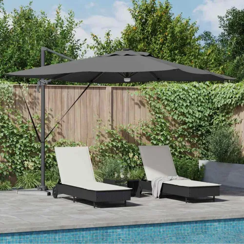 Roma Suncobran Antracit 286 x 284 x 270 cm Aluminij i poliester - Antracit Cijena