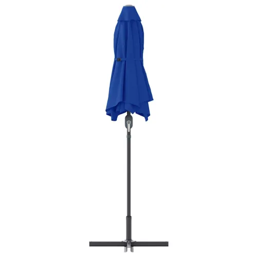 Vrtni suncobran 370 x 197 x 239 cm Poliester i aluminij - azurnoplava Cijena