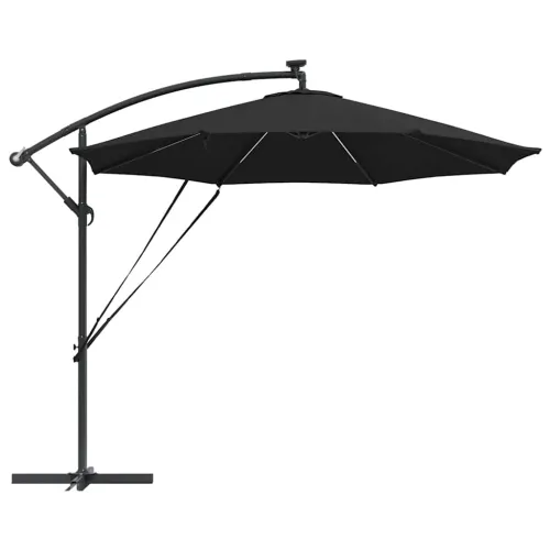 Suncobran 294 x 294 x 248 cm Poliester i aluminij Crna - Crna Cijena