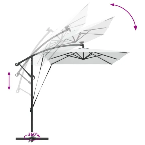 Suncobran 294 x 200 x 270 cm Poliester i aluminij Pijesak - Pijesak Cijena