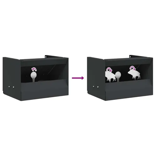 Kutija za zamku metaka Crna 29 x 22 x 20 cm Čelik - Divlji vepar 29 x 22 x 20 cm Cijena