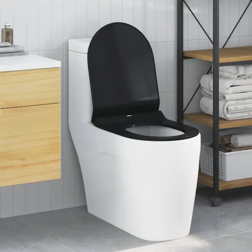 WC daska Podesiva Crna 50 x 36,5 x 5 cm Polipropilen - Crna Cijena