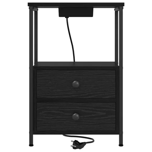 Noćni ormar 2 kom. Crni hrast 40 x 31 x 60 cm Konstruirano drvo - Crni hrast 2 Cijena