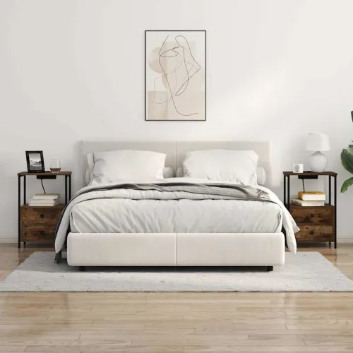 Noćni ormar Dimljeni hrast 40 x 31 x 60 cm Konstruirano drvo - Dimljeni hrast 1 Cijena