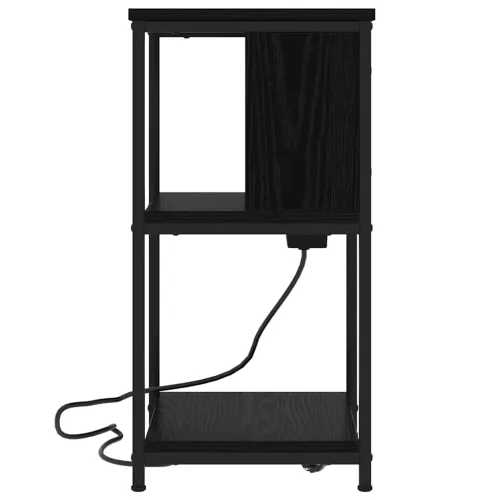 Noćni ormar Crni hrast 38 x 31 x 61 cm Konstruirano drvo - Crni hrast 1 Cijena