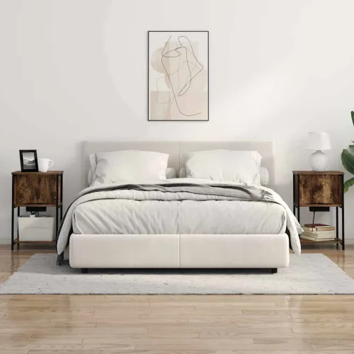 Noćni ormar 2 kom. Dimljeni hrast 38 x 31 x 61 cm - Dimljeni hrast 2 Cijena