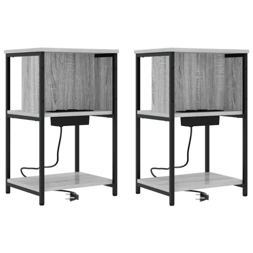 Noćni ormar 2 kom. Siva Sonoma 38 x 31 x 61 cm - Siva sonoma 2 Cijena