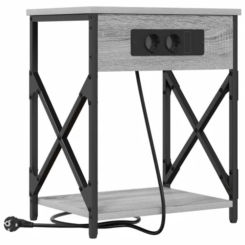 Noćni ormar Siva Sonoma 41 x 31 x 51 cm Konstruirano drvo - Sivi hrast sonoma 1 Cijena