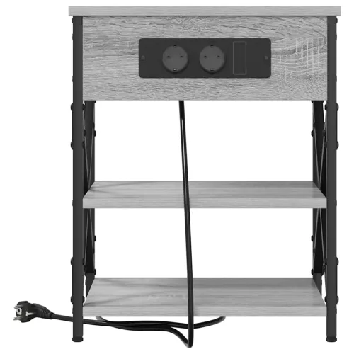 Noćni ormar Siva Sonoma 41 x 31 x 51 cm Konstruirano drvo - Sivi hrast sonoma 1 Cijena