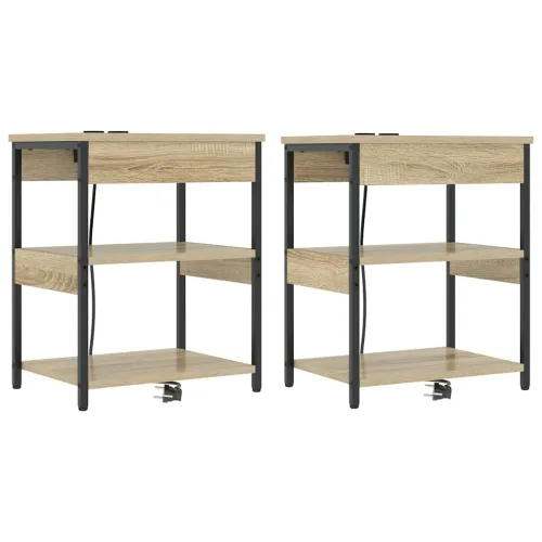 Noćni ormar 2 kom. Sonoma hrast 41 x 31 x 51 cm - sonoma hrast 2 Cijena