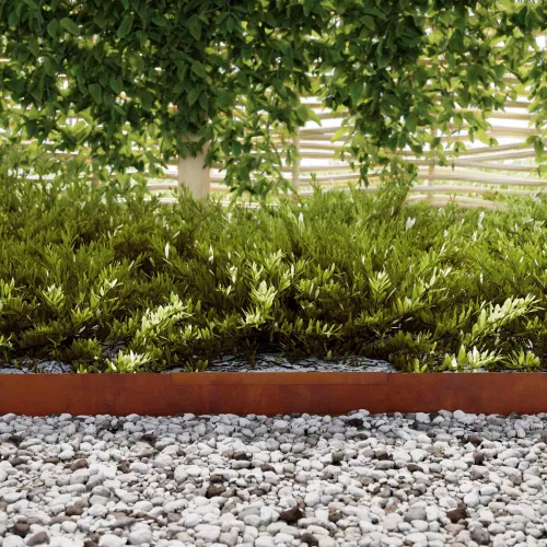 Ograda oko Travnjaka 450 x 10 cm Rđa - Otporni čelik 450 x 10 cm 1 Cijena