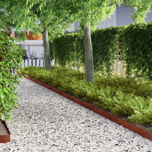 Ograda oko Travnjaka 450 x 10 cm Rđa - Otporni čelik 450 x 10 cm 1 Cijena