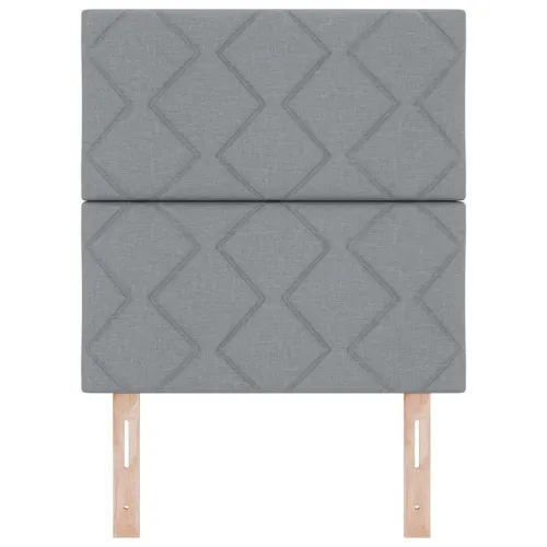 Uzglavlje Svijetlo siva tkanina - Svjetlosiva 80 cm Visoki uzglavlje Cijena