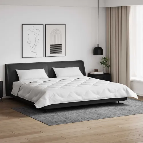 Zimska pokrivača s jastukom 3 kom. Bijela Mikrovlakna - 260 x 220 cm 40 x 80 cm Cijena