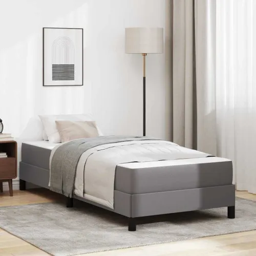 Okvir za krevet s madracem Siva 80 x 200 cm tkanina - Siva 80 x 200 cm Cijena