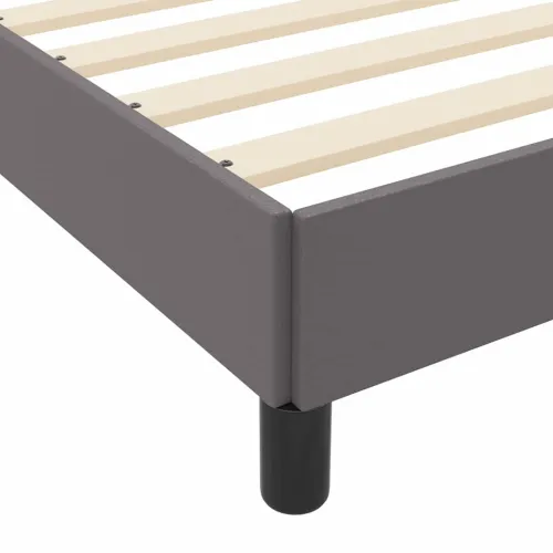Okvir za krevet s madracem Siva 80 x 200 cm tkanina - Siva 80 x 200 cm Cijena