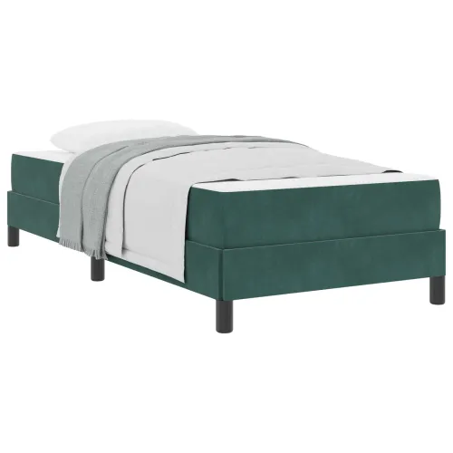 Box spring krevet Tamnozelena 90 x 200 cm tkanina - Tamnozelena 90 x 200 cm Cijena