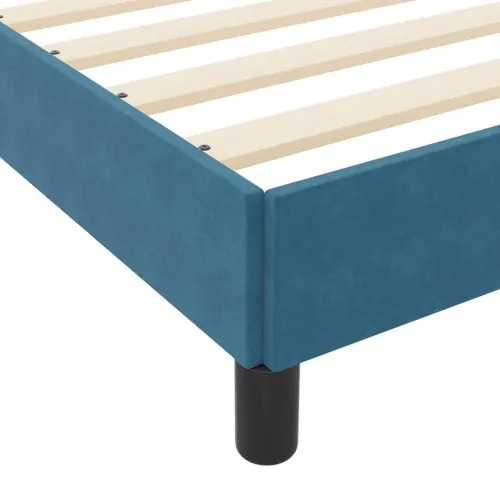 Box spring krevet Tamno plava 140 x 190 cm tkanina - Tamno plava 140 x 190 cm Cijena