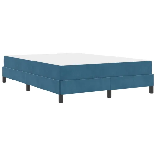 Box spring krevet Tamno plava 140 x 190 cm tkanina - Tamno plava 140 x 190 cm Cijena