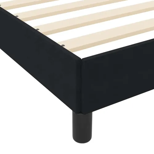 Box spring krevet s madracem Crna 140 x 200 cm tkanina - Crna 140 x 200 cm Cijena