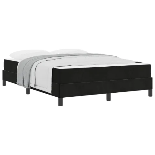 Box spring krevet s madracem Crna 140 x 200 cm tkanina - Crna 140 x 200 cm Cijena