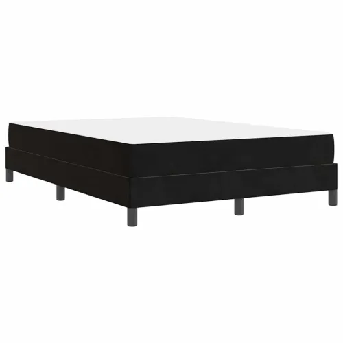 Box spring krevet s madracem Crna 140 x 200 cm tkanina - Crna 140 x 200 cm Cijena