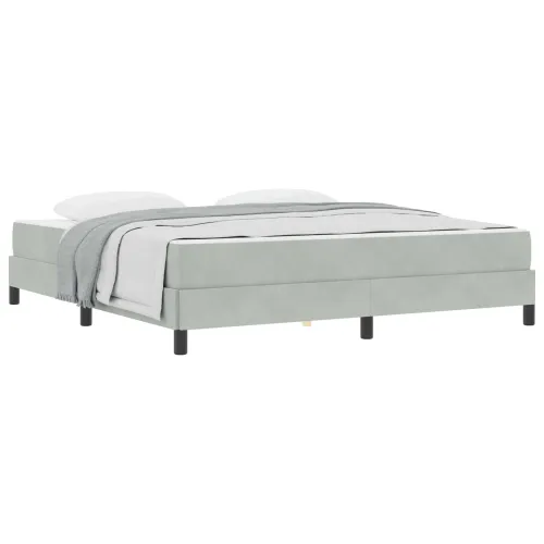 Box spring krevet Svijetlo siva 180 x 200 cm tkanina - Svjetlosiva 180 x 200 cm Cijena