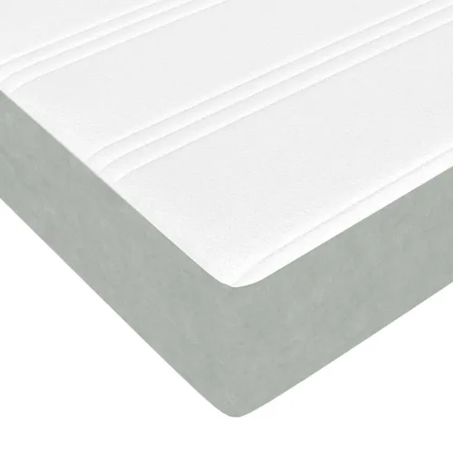 Box spring krevet Svijetlo siva 180 x 200 cm tkanina - Svjetlosiva 180 x 200 cm Cijena