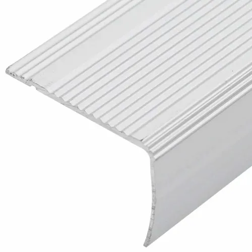 Profili za rubove stepenica 10 kom. Srebrno 67 x 3 x 2 cm - Srebrno 67 cm (10 pcs) Vijci Cijena
