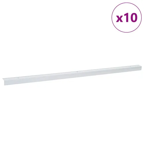 Profili za rubove stepenica 10 kom. Srebrno 67 x 3.5 x 3 cm - Srebrno 67 cm (10 pcs) Vijci Cijena