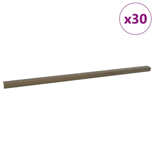 Profili za rubove stepenica 30 kom. Smeđa 67 x 3 x 2 cm - Smeđa 67 cm (30 pcs) Vijci Cijena