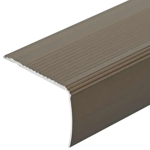 Profili za rubove stepenica 30 kom. Smeđa 67 x 3 x 2 cm - Smeđa 67 cm (30 pcs) Vijci Cijena