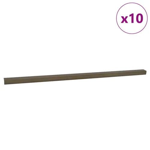 Profili za rubove stepenica 10 kom. Smeđa 67 x 3.5 x 3 cm - Smeđa 67 cm (10 pcs) Traka Cijena
