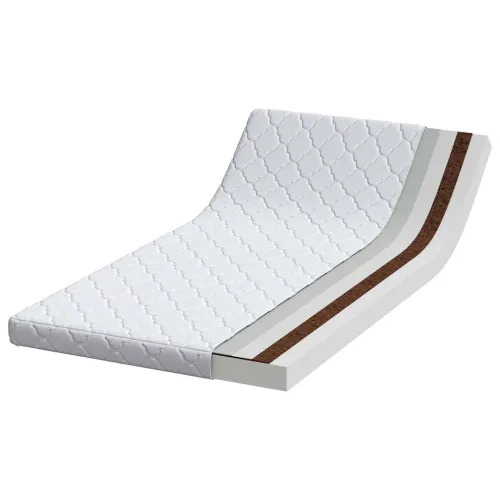 Madrac Bijelo 90 x 200 cm Žakar tkanina - 200 x 90 x 10,5 cm Cijena